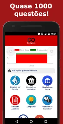 Simulado Matemática android App screenshot 3